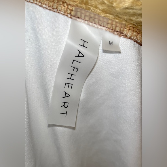 Halfheart / Dolls Kill Brown Shaggy Fuzzy Vinyl Jacket - Picture 4 of 5